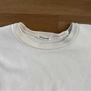 Reformation cropped sweatshirt size M